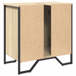 vidaXL Bathroom Sink Cabinet Storage Cupboard Vanity Unit Engineered Wood - sonoma oak - Additional view 5