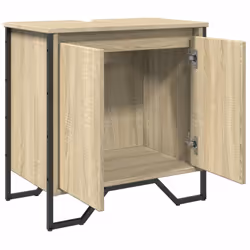 vidaXL Bathroom Sink Cabinet Storage Cupboard Vanity Unit Engineered Wood - sonoma oak - Additional view 7