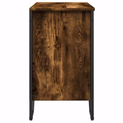 vidaXL Bathroom Sink Cabinet Storage Cupboard Vanity Unit Engineered Wood - smoked oak - Additional view 4