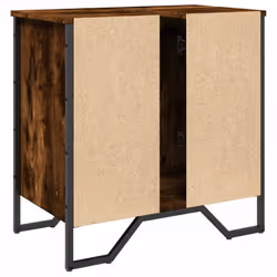 vidaXL Bathroom Sink Cabinet Storage Cupboard Vanity Unit Engineered Wood - smoked oak - Additional view 5