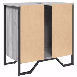 vidaXL Bathroom Sink Cabinet Storage Cupboard Vanity Unit Engineered Wood - grey sonoma - Additional view 5