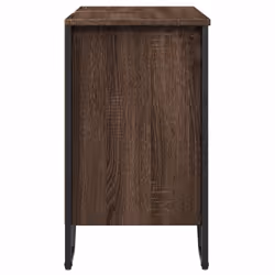 vidaXL Bathroom Sink Cabinet Storage Cupboard Vanity Unit Engineered Wood - brown oak - Additional view 4