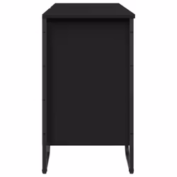 vidaXL Bathroom Sink Cabinet Storage Cabinet Vanity Unit Black Engineered Wood - black - Additional view 4