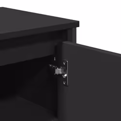 vidaXL Bathroom Sink Cabinet Storage Cabinet Vanity Unit Black Engineered Wood - black - Additional view 6