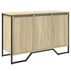vidaXL Bathroom Sink Cabinet Storage Cabinet Vanity Unit Black Engineered Wood - sonoma oak
