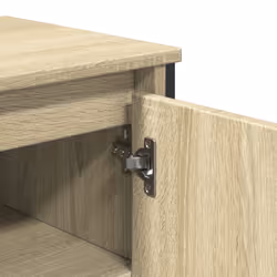 vidaXL Bathroom Sink Cabinet Storage Cabinet Vanity Unit Black Engineered Wood - sonoma oak - Additional view 6
