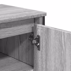 vidaXL Bathroom Sink Cabinet Storage Cabinet Vanity Unit Black Engineered Wood - grey sonoma - Additional view 6