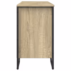 vidaXL Bathroom Sink Cabinet Storage Vanity Unit Grey Sonoma Engineered Wood - sonoma oak - Additional view 4