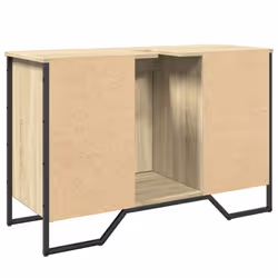 vidaXL Bathroom Sink Cabinet Storage Vanity Unit Grey Sonoma Engineered Wood - sonoma oak - Additional view 5