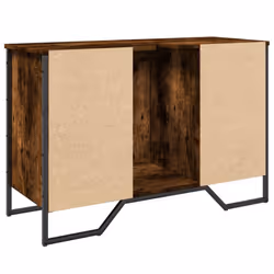 vidaXL Bathroom Sink Cabinet Storage Vanity Unit Grey Sonoma Engineered Wood - smoked oak - Additional view 5
