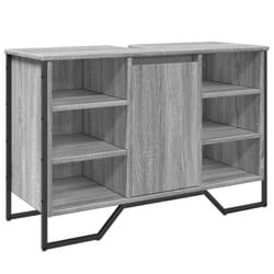 vidaXL Bathroom Sink Cabinet Storage Vanity Unit Grey Sonoma Engineered Wood - grey sonoma