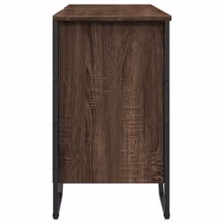 vidaXL Bathroom Sink Cabinet Storage Vanity Unit Grey Sonoma Engineered Wood - brown oak - Additional view 4