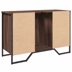 vidaXL Bathroom Sink Cabinet Storage Vanity Unit Grey Sonoma Engineered Wood - brown oak - Additional view 5