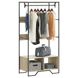 vidaXL Wardrobe Closet Clothes Storage Organiser Sonoma Oak Engineered Wood