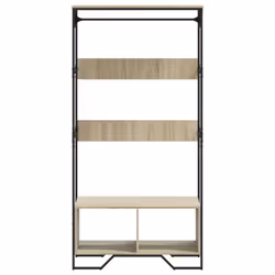 vidaXL Wardrobe Closet Clothes Storage Organiser Sonoma Oak Engineered Wood