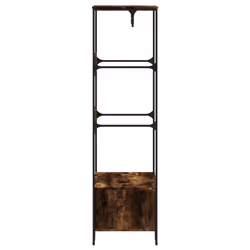 vidaXL Wardrobe Closet Clothes Storage Organiser Smoked Oak Engineered Wood - Additional view 4