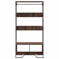 vidaXL Wardrobe Closet Clothes Storage Organiser Brown Oak Engineered Wood