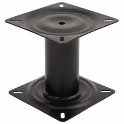 vidaXL Boat Seat Pedestal Swivel Boat Seat Base Adjustable Height Black Steel - 18 cm - Additional view 2