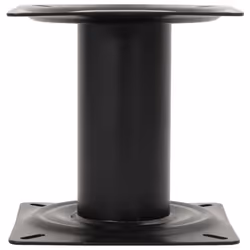 vidaXL Boat Seat Pedestal Swivel Boat Seat Base Adjustable Height Black Steel - 18 cm - Additional view 4