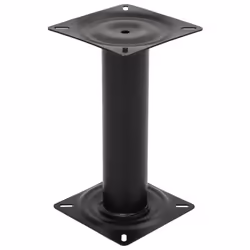 vidaXL Boat Seat Pedestal Swivel Boat Seat Base Adjustable Height Black Steel - 33 cm