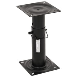 vidaXL Boat Seat Pedestal Swivel Boat Seat Base Adjustable Height Black Steel - 28-45.5 cm