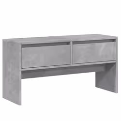 vidaXL Hallway Furniture Set 4 Piece Shoe Bench Coat Hanger Engineered Wood - concrete grey - Additional view 6