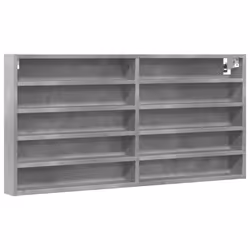 vidaXL Vitrine Cabinet Wall Mounted Cabinet Floating Cabinet Engineered Wood - concrete grey, 100 x 8.5 x 50 cm