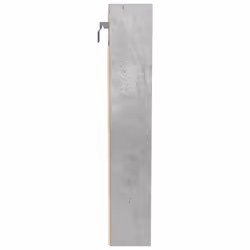 vidaXL Vitrine Cabinet Wall Mounted Cabinet Floating Cabinet Engineered Wood - concrete grey, 100 x 8.5 x 50 cm - Additional view 4