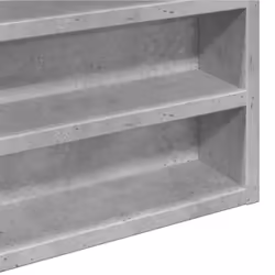 vidaXL Vitrine Cabinet Wall Mounted Cabinet Floating Cabinet Engineered Wood - concrete grey, 100 x 8.5 x 50 cm - Additional view 6