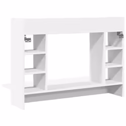 vidaXL Wall-Mounted Desk Home Folding Table Drop-Leaf Table Engineered Wood - white - Additional view 5