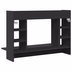 vidaXL Wall-Mounted Desk Home Folding Table Drop-Leaf Table Engineered Wood - black - Additional view 5