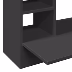 vidaXL Wall-Mounted Desk Home Folding Table Drop-Leaf Table Engineered Wood - black - Additional view 7