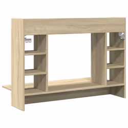 vidaXL Wall-Mounted Desk Home Folding Table Drop-Leaf Table Engineered Wood - sonoma oak - Additional view 5