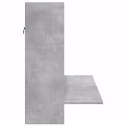 vidaXL Wall-Mounted Desk Home Folding Table Drop-Leaf Table Engineered Wood - concrete grey - Additional view 4