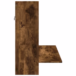 vidaXL Wall-Mounted Desk Home Folding Table Drop-Leaf Table Engineered Wood - smoked oak - Additional view 4