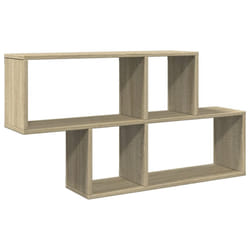 vidaXL Wall Shelf Floating Shelf Wall Storage Shelf Wall Rack Engineered Wood - sonoma oak
