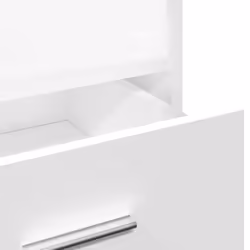 vidaXL Lectern with Wheels and Drawer Pulpit Podium Stand Engineered Wood - white - Additional view 9