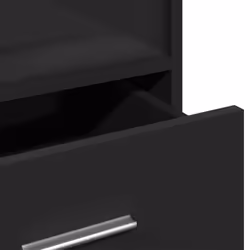 vidaXL Lectern with Wheels and Drawer Pulpit Podium Stand Engineered Wood - black - Additional view 9