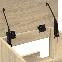 vidaXL Lectern with Wheels and Drawer Pulpit Podium Stand Engineered Wood - sonoma oak - Additional view 8