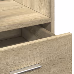 vidaXL Lectern with Wheels and Drawer Pulpit Podium Stand Engineered Wood - sonoma oak - Additional view 9