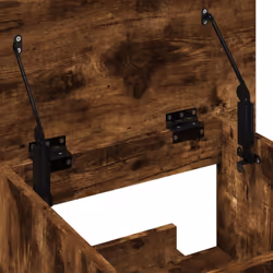 vidaXL Lectern with Wheels and Drawer Pulpit Podium Stand Engineered Wood - smoked oak - Additional view 8