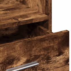 vidaXL Lectern with Wheels and Drawer Pulpit Podium Stand Engineered Wood - smoked oak - Additional view 9