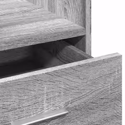 vidaXL Lectern with Wheels and Drawer Pulpit Podium Stand Engineered Wood - grey sonoma - Additional view 9