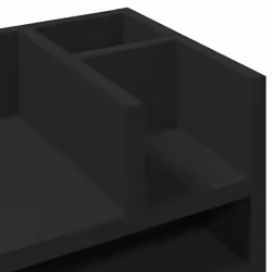 vidaXL Desk Organiser Tray Organiser Office File Organiser Engineered wood - black - Additional view 6