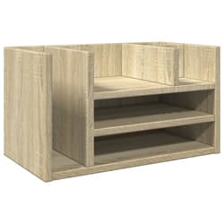 vidaXL Desk Organiser Tray Organiser Office File Organiser Engineered wood - sonoma oak