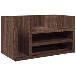 vidaXL Desk Organiser Tray Organiser Office File Organiser Engineered wood - brown oak