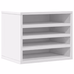 vidaXL Desk Organiser Tray Organiser File Organiser Sonoma Oak Engineered wood - white