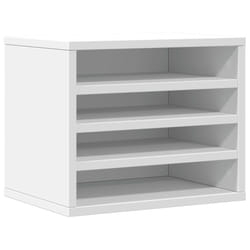 vidaXL Desk Organiser Tray Organiser File Organiser Sonoma Oak Engineered wood - white
