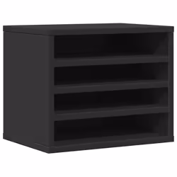 vidaXL Desk Organiser Tray Organiser File Organiser Sonoma Oak Engineered wood - black
