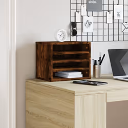 vidaXL Desk Organiser Tray Organiser File Organiser Sonoma Oak Engineered wood - smoked oak